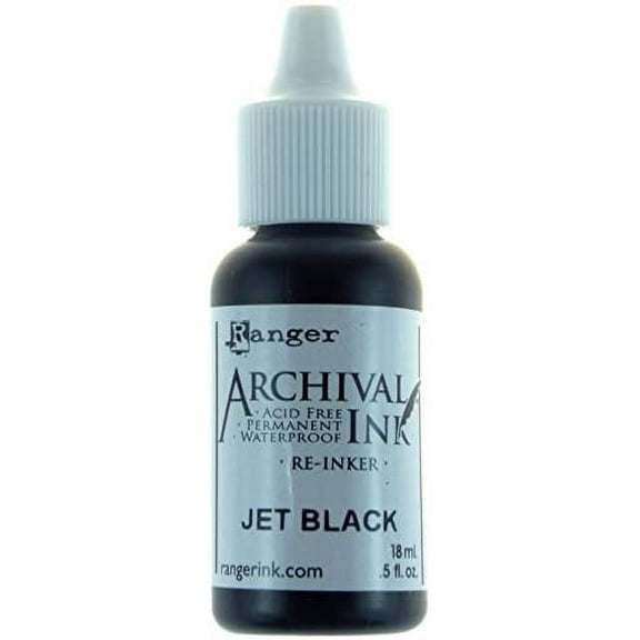 Archival Pad Re-Inker .5oz-Jet Black