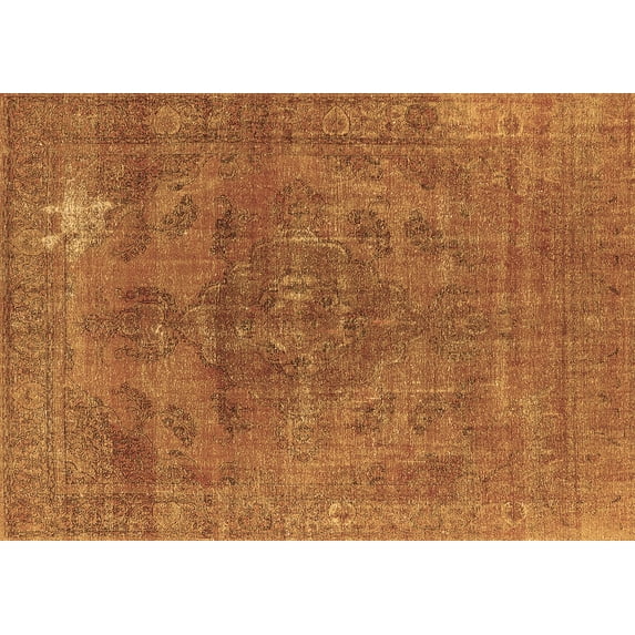 Ahgly Company Indoor Rectangle Oriental Brown Industrial Area Rugs, 6' x 9'