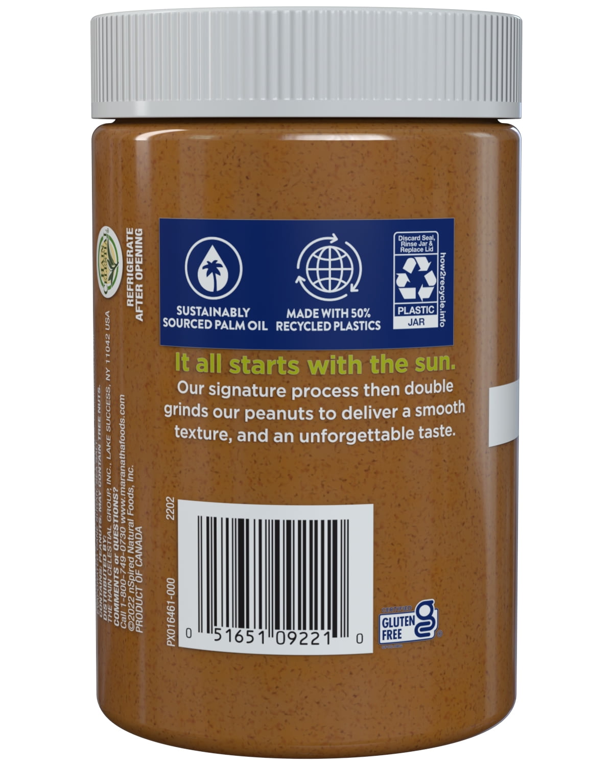 MaraNatha Natural Creamy Peanut Butter Spread, 16 oz