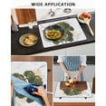 thumbnail image 5 of Large Induction Cooktop Protector Mat Ginkgo Leaves Stove Top Covers for Electric Stove, Marble Modern Abstract Art Green Golden Decorative Stove Burner Cover Mats, Glass Top Stove Cover, 5 of 7