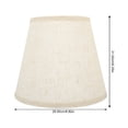 thumbnail image 2 of BRIGHTFUFU Abat-Jour Tambour en Lin pour Chambre 1 PCS, 2 of 8