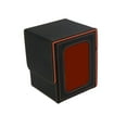 thumbnail image 3 of Caja para baraja de cartas, tarjetero, estuche para cartas coleccionables, estuche protector para cartas, estuche para baraja negro naranja, 3 of 8