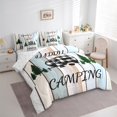 thumbnail image 3 of Feelyou Adventure Camping Kids Twin Bedding Sets 7-Piece, Rustic Wooden Plank Bedding Comforter Set, Countryside Style Reversible Sheet Sets, Lightweight Room Decor, 3 of 7