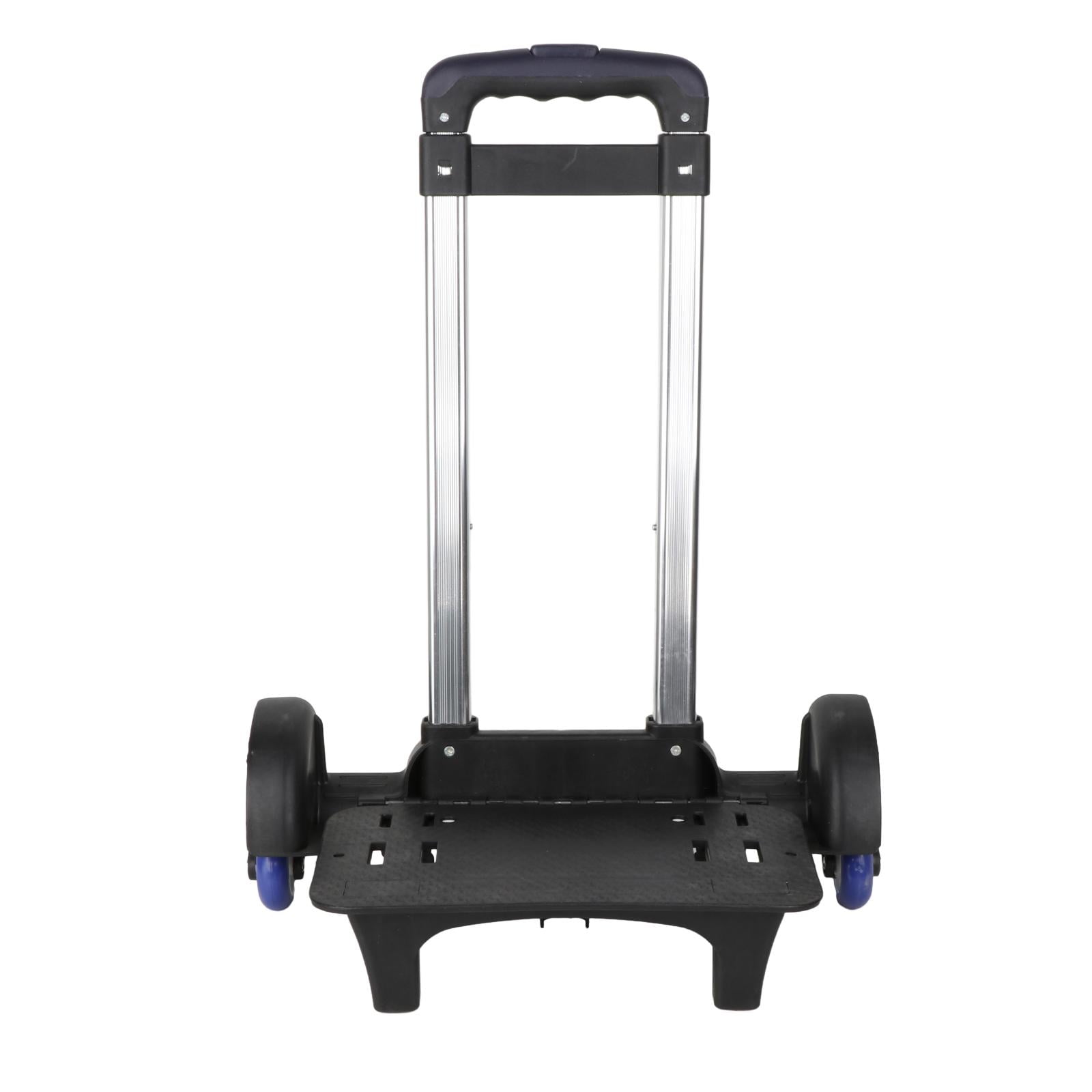 funtasica Stair Climber Folding Hand Truck with 3 Level Height Telescoping Handle Aluminum Alloy Bracket for Shopping, Office Versatile Black