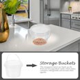 thumbnail image 4 of KAKOWELY bucket 12pcs Mini Transparent Storage Buckets Reusable Snacks Containers Multi-use Storage Buckets4.72"X4.72"X3.43", 4 of 5