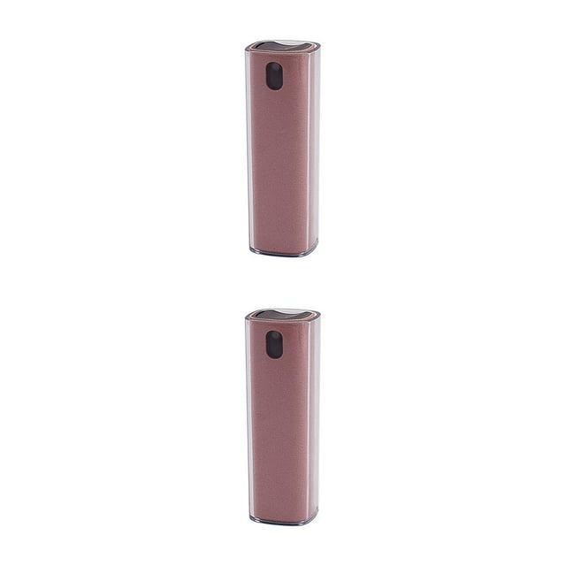 fashionhome Cellphone Screen Cleaning Tool Reusable Refillable Washable Handy Indoor Home Notebook Computer Dust Removing Spray Pink with Shell 2Set