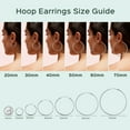 thumbnail image 4 of ChicSilver Sterling Silver Hoop Earrings for Women Hypoallergenic 30MM Small Silver Hoop Earrings Endless Hoop Earring, 4 of 8