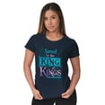 thumbnail image 3 of Saved King Jesus Christian Faith Womens Slim Fit Graphic Tee Brisco Brands S, 3 of 5