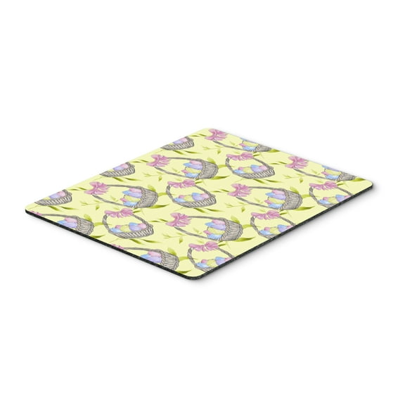 Easter Basket and Eggs Mouse Pad Hot Pad or Trivet