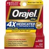 Orajel Severe PM Toothache & Gum Relief Long-Lasting Cream 0.25 oz (Pack of 4)