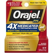 Orajel Severe PM Toothache & Gum Relief Long-Lasting Cream 0.25 oz (Pack of 2)