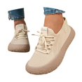 thumbnail image 3 of Breathable Lace Up Platform Sneakers Comfortable Casual Walking Shoes Lightweight Thick Soled Tennis Footwear for Women Daily Leisure Beach Date Outfit, 3 of 8