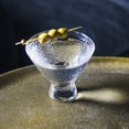 thumbnail image 3 of Clear Hammered Cocktail Martini Glasses - 8.5oz (Set of 2,4, or 6), 3 of 10