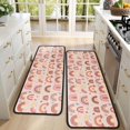 thumbnail image 4 of Kitchen Rugs Sets Of 2,Pink Boho Bohemia Rainbows Hearts Stars Pattern Anti Fatigue Kitchen Mat Rugs Non Slip Washable,Decorative Kitchen Floor Mats for Kitchen,Sink,Laundry,17"x47"+17"x47", 4 of 5