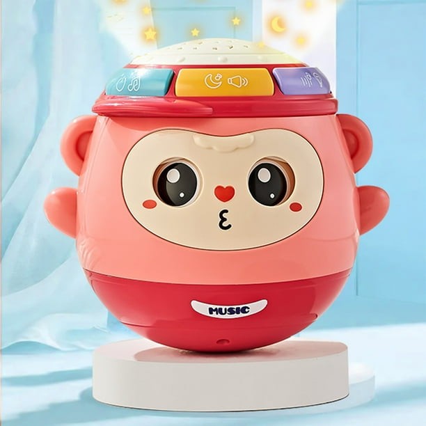Vaso para niños de 0 a 1 años, rompecabezas de educación temprana, juguete multifuncional con proyección de luz y música.