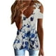 thumbnail image 1 of Mujeres Casual Adelgazante Draw Back Impreso Manga corta Cuello en V Encaje Hombro frío Tops OAVQHLG3B Store lin121212, 1 of 5