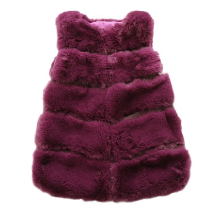 

Kids Toddler Children Girls Boys Spring Winter Fleece Warm Thick Vest Clothes