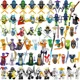 thumbnail image 2 of 24 piezas de figuras de personajes de anime Ninja Garmadon Jay Lloyd Samukai Cole Harumi Ultra Violet Pyro Snake bloques de construcción juguetes para niños, 2 of 5