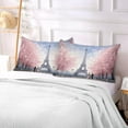 thumbnail image 7 of Coolnut Eiffel Tower Painting Plush Pillowcase, Luxury Soft King Pillow Case for Hair and Skin, Standard Size Pillow Covers with Zipper Closure, 21x54in Home Decor Gifts, 7 of 7