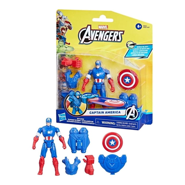 Figura de Acción Hasbro Marvel Captain America 4 Pulgadas