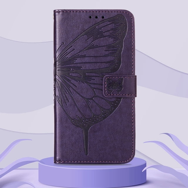 Funda de teléfono de mariposa en relieve para Samsung A12 M12 A42 A51 A71 A01 A11 A21S A70S, Funda de cuero con tapa, 10 Uds./lote Fivean unisex