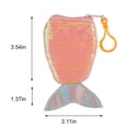 thumbnail image 2 of Coin Wallet Shiny Sequins Mermaid Tail Coin Purse Keychain Pendant Bag Charm, 2 of 9