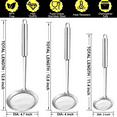 thumbnail image 5 of Strainer Skimmers Fine Mesh set of 3, Stainless Steel Fine Mesh Strainer Skimmer  Ladle 3.9''+4.7''+5.5'' Skimmer Spoon with Handle for Kitchen, 5 of 6