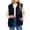 Navy, variant on Diufon Fleece Vest Women Casual Sleeveless Lapel Collar Full Zip Jackets Fall Winter Warm Outerwear with Pockets