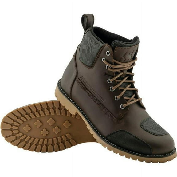 Speed & Strength Call To Arms Mens Motorcycle Boots Brown/Black 13 USA