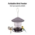 thumbnail image 4 of Comedero automático para pájaros telescópico colgante para jardín al aire libre (marrón), 4 of 5