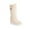 Beige, variant on RUIYANQI Women's Winter Wedge Heel Snow Boots Fleece Lined Mid Calf Warm Shoes With Buckle Decoration Multi Color Options For Cold Weather Outdoors White Women Sandal