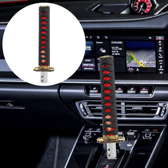 Qaailabf Personalized Knight Samurai Sword Gear Head Manual Transmission Gear Lever Modification for Car Interior - Unique Design, Easy Installation, Ergonomic Comfort, Durable Material