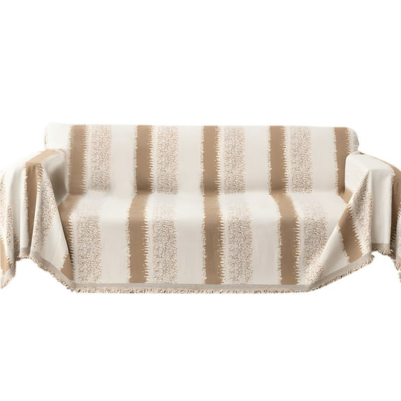 Zmeidao Couch Cover Striped Sofa Covers, Soft Comfortable Couch Cover Four Seasons Universal, Washable Seat Couch Protector, 70.86x51.18in