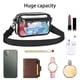 thumbnail image 5 of Neceser transparente con borde negro | Organizador de maquillaje de PVC de gran capacidad, homologado para estadios | Neceser de viaje para mujeres, hombres y estudiantes | Bolsa de almacenamiento, 5 of 7
