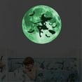 thumbnail image 4 of WKSCLPAI Luminous Halloween Witch Wall Sticker,Glow in the Dark Pvc Decal,Festive Moon And Witch Decor,Perfect for Home,Indoor And Outdoor Decoration, 4 of 7