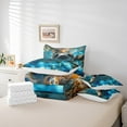 thumbnail image 4 of Erosebridal 3D Sloth Bedding Sets King Size, Marine Ocean Comforter Sets with Sheets, Animal Sealife Decor, Reversible 7pcs, 4 of 5