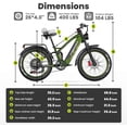thumbnail image 4 of CBVELO Adult Electric Mountain Bike, 750W, 100Miles Range, 26" Fat Tire, 60V 50AH Battery, Full Suspension Cruiser Bicycle, 4 of 7