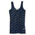 thumbnail image 2 of Aeropostale Womens Sheer Lacey Tank Top, Blue, Juniors, Small, 2 of 2
