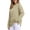 Khaki, variant on Womens New Sweatshirts Casual Fashion Solid Long Sleeve Crewneck Tops Women Loose Comfy Spring Hoodless Pullover