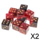 thumbnail image 1 of Juego de dados digitales D6 de seis caras, paquete de 2-4, 10 piezas, para 2 piezas, 1 of 9