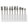 thumbnail image 2 of MYG 10pcs Carbide Burr Set Aluma Cut Carbide Rotary Burrs for Grinding Aluminum, 2 of 5