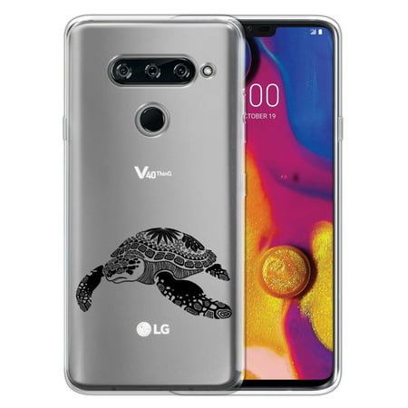 FINCIBO Soft TPU Clear Case Slim Protective Cover for LG V40 ThinQ 6.4