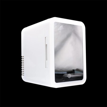 5 L Mini Car Fridge Makeup Mirrored Refrigerator 12V for Desktop Plug