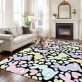 thumbnail image 3 of Easter Area Rug 5x8 Washable Rug Non Slip Colorful Cute Rabbits Love Polka Dots Spring Large Area Rug Soft Stainresistant Indoor Floor Carpet for Living Room Bedroom Home Office Dining Room Nursery, 3 of 8
