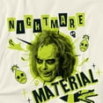 thumbnail image 3 of Beetlejuice Beetlejuice Nightmare Material Women's Graphic T-Shirt Rolled Sleeve Tee, 3 of 4
