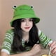thumbnail image 5 of Sonducket Sombrero de cubo de rana a la moda para mujer, nuevo sombrero de verano para mujer, gorra de pesca de rana para padres e hijos, Pescar Numero 3, 5 of 6