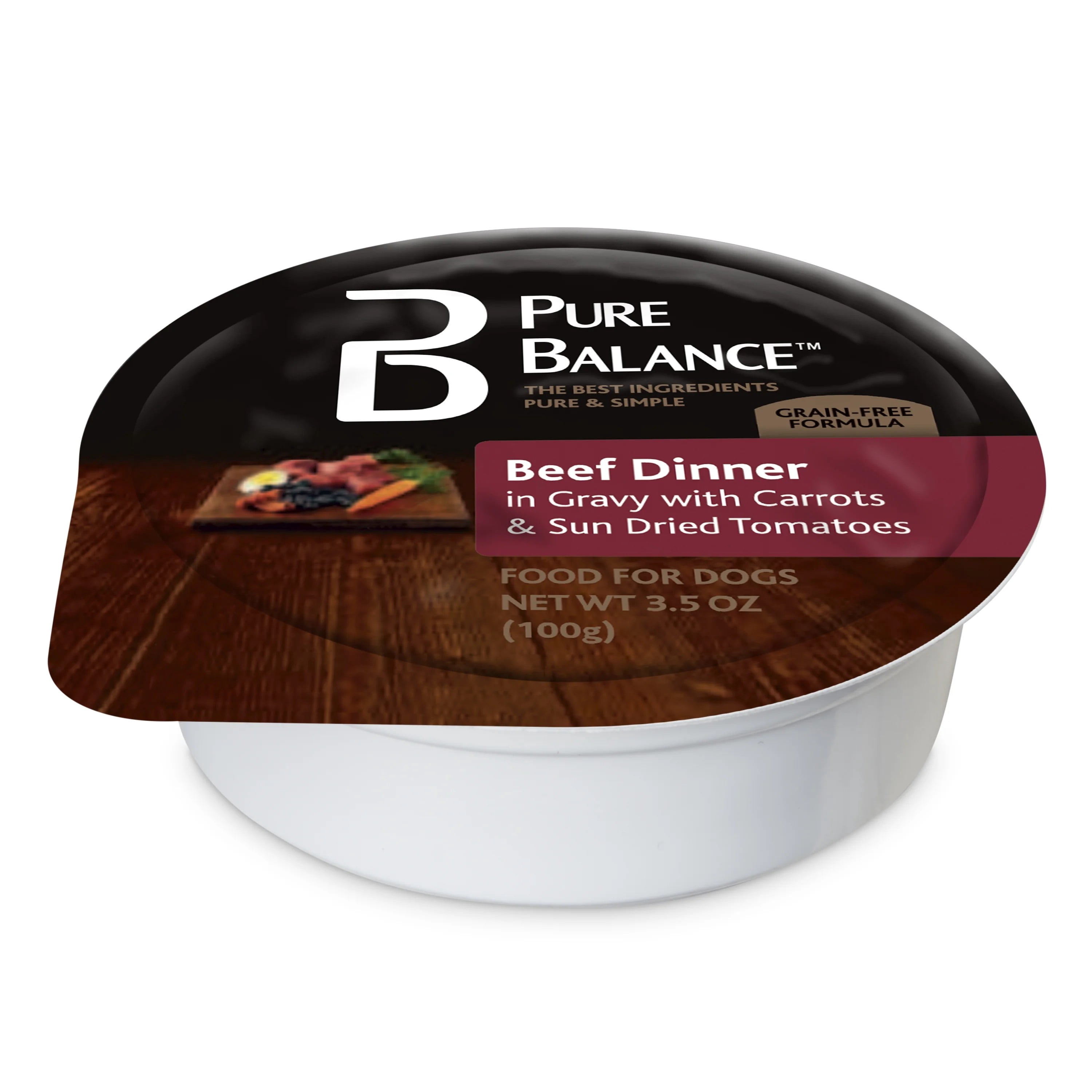 Pure Balance Beef Dinner Food for Dogs, 3.5 oz