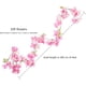 thumbnail image 2 of Paquete de 2 guirnaldas artificiales de flores de cerezo para colgar en la pared, guirnalda floral de seda, guirnalda de flores falsas para el hogar, boda, interior, exterior, decoración de fiesta, 2 of 5