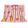 thumbnail image 2 of Jingle Jolly Joy Festive Teddy Bears Gifts Christmas, Festive Holiday Scene, Warm Flannel Blanket for Living Room and Reading Nook, Art Lovers Christmas Gift, Festive Home Decor, 2 of 9