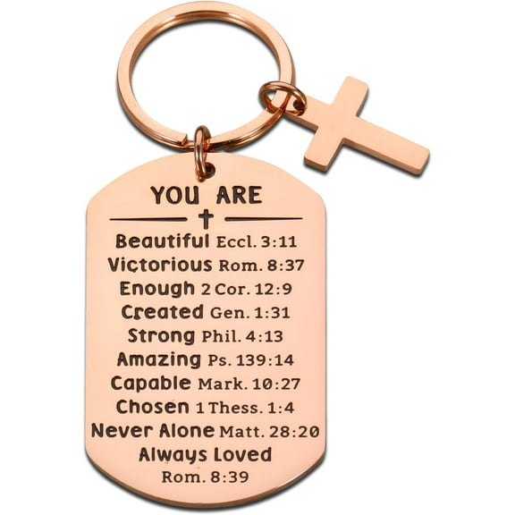 Baptism Gifts for Girl Boys First Communion Gifts for Teenager Girls Religious Christian Gifts Keychain for Women Her Catholic Graduation Birthday Gifts for Friends Mom Dad 1st Communion Gifts